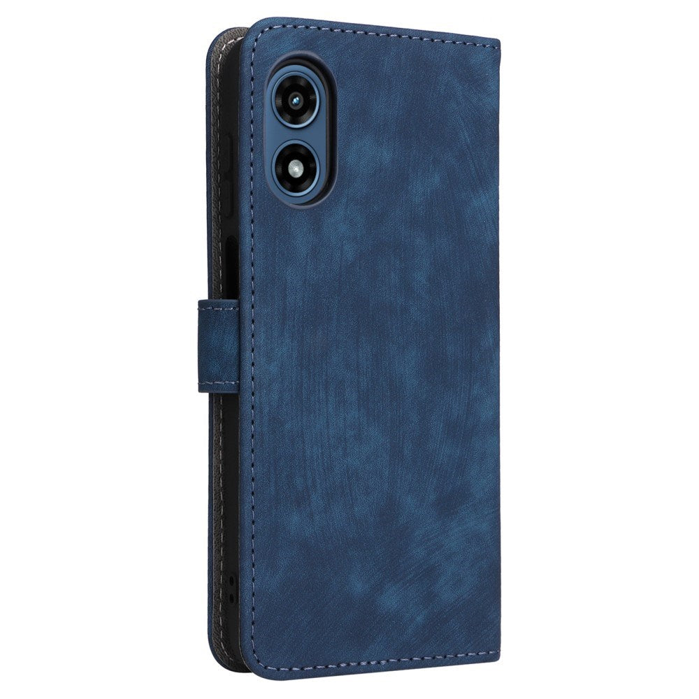 EIDERWOOD Motorola Moto G Play (2024) Læder Cover m. Pung & Strop - Blå