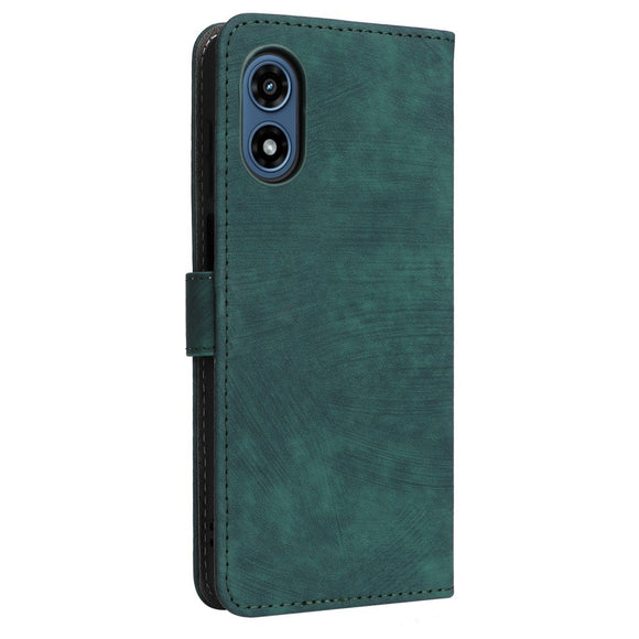EIDERWOOD Motorola Moto G Play (2024) Læder Cover m. Pung & Strop - Grøn
