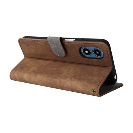 EIDERWOOD Motorola Moto G Play (2024) Læder Cover m. Pung & Strop - Brun