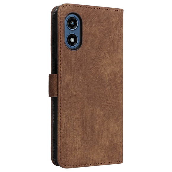 EIDERWOOD Motorola Moto G Play (2024) Læder Cover m. Pung & Strop - Brun