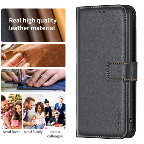 EIDERWOOD Realme C67 (4G) Læder Cover m. Pung og Ståfunktion - Sort