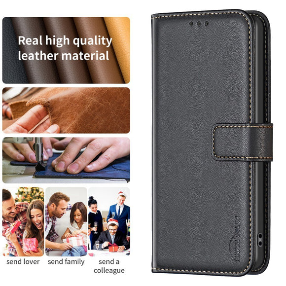 EIDERWOOD Realme C67 (4G) Læder Cover m. Pung og Ståfunktion - Sort
