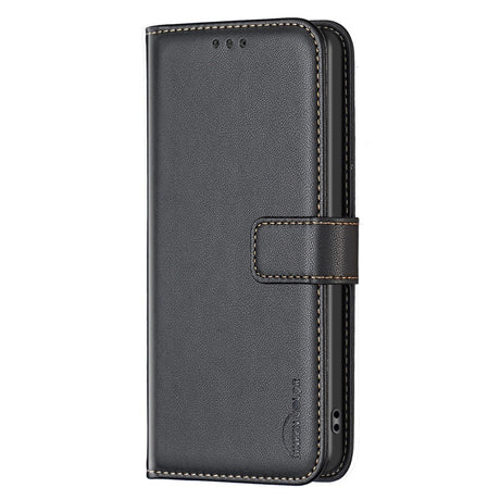 EIDERWOOD Realme C67 (4G) Læder Cover m. Pung og Ståfunktion - Sort