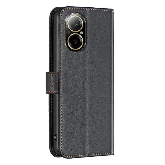 EIDERWOOD Realme C67 (4G) Læder Cover m. Pung og Ståfunktion - Sort
