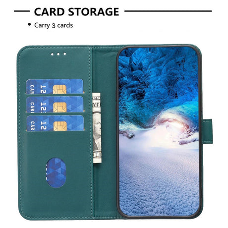 EIDERWOOD Realme C67 (4G) Læder Cover m. Pung og Ståfunktion - Grøn