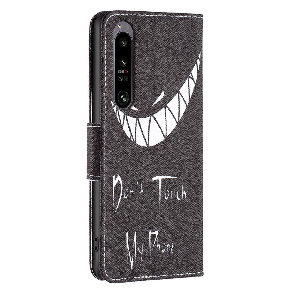 EIDERWOOD Sony Xperia 1 VI Læder Cover m. Pung & Ståfunktion - "Don't Touch My Phone"