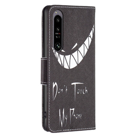 EIDERWOOD Sony Xperia 1 VI Læder Cover m. Pung & Ståfunktion - "Don't Touch My Phone"