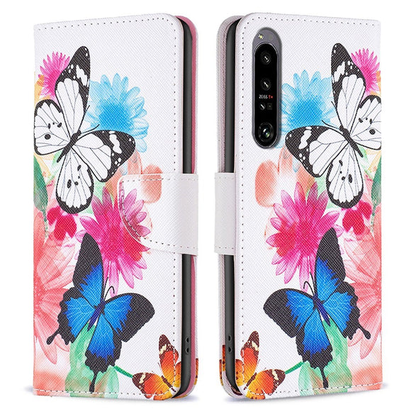 EIDERWOOD Sony Xperia 1 VI Læder Cover m. Pung & Ståfunktion - To Sommerfugle