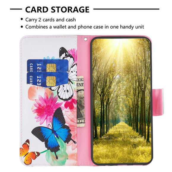 EIDERWOOD Sony Xperia 1 VI Læder Cover m. Pung & Ståfunktion - To Sommerfugle