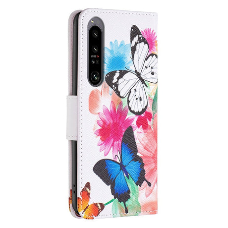 EIDERWOOD Sony Xperia 1 VI Læder Cover m. Pung & Ståfunktion - To Sommerfugle