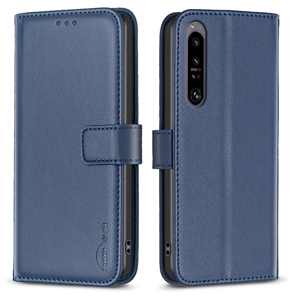 EIDERWOOD Sony Xperia 1 VI Kunstlæder Flip Cover m. Kortholder & Ståfunktion - Blå
