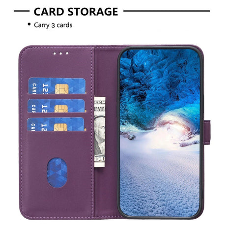 EIDERWOOD Sony Xperia 1 VI Kunstlæder Flip Cover m. Kortholder & Ståfunktion - Mørk Lilla