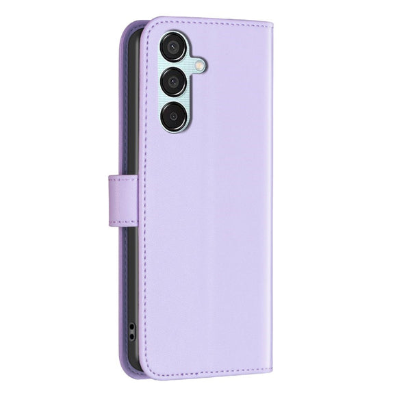 EIDERWOOD Samsung Galaxy M15 (5G) Kunstlæder Flip Cover m. Kortholder & Ståfunktion - Lavendel