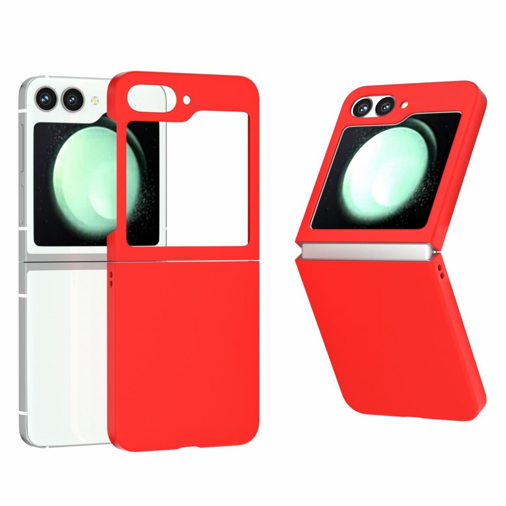 EIDERWOOD Samsung Galaxy Z Flip7 FE / Flip6 Gummibelagt Hård Plastik Cover - Rød