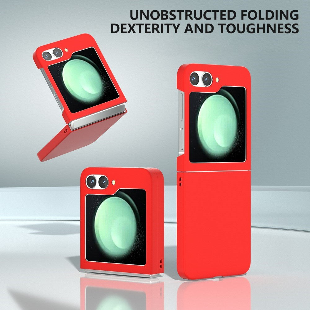 EIDERWOOD Samsung Galaxy Z Flip7 FE / Flip6 Gummibelagt Hård Plastik Cover - Rød