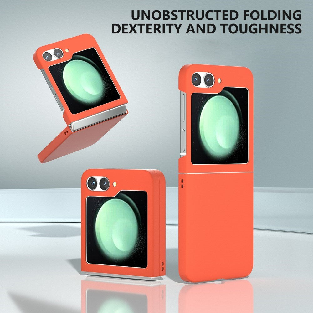 EIDERWOOD Samsung Galaxy Z Flip7 FE / Flip6 Gummibelagt Hård Plastik Cover - Orange