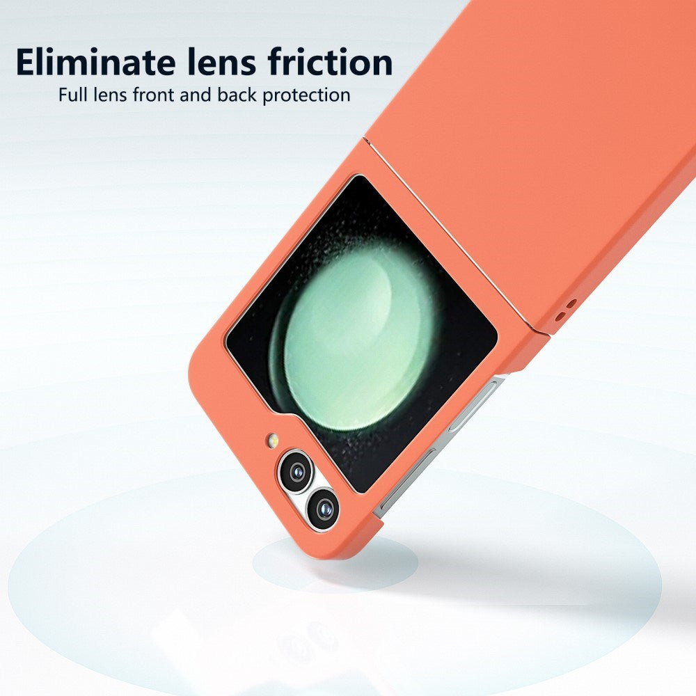 EIDERWOOD Samsung Galaxy Z Flip7 FE / Flip6 Gummibelagt Hård Plastik Cover - Orange