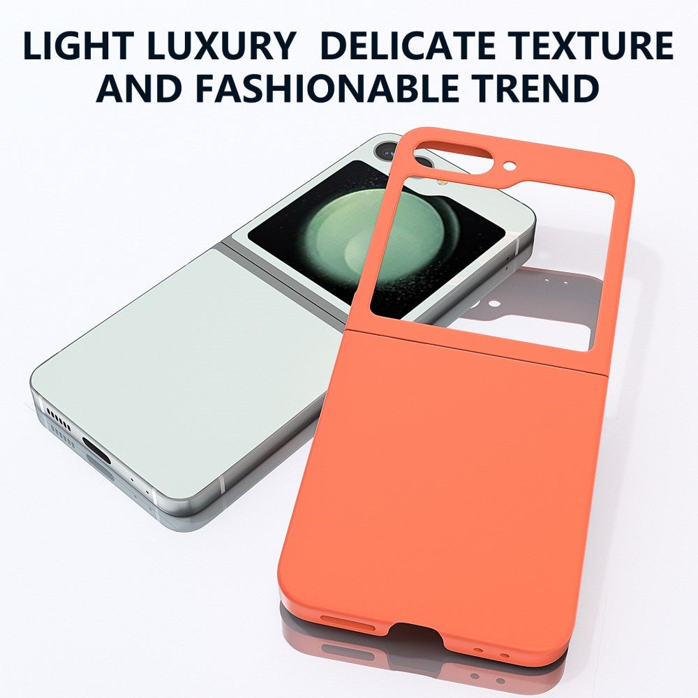EIDERWOOD Samsung Galaxy Z Flip7 FE / Flip6 Gummibelagt Hård Plastik Cover - Orange