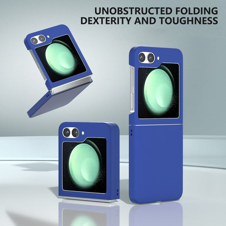 EIDERWOOD Samsung Galaxy Z Flip7 FE / Flip6 Gummibelagt Hård Plastik Cover - Blå