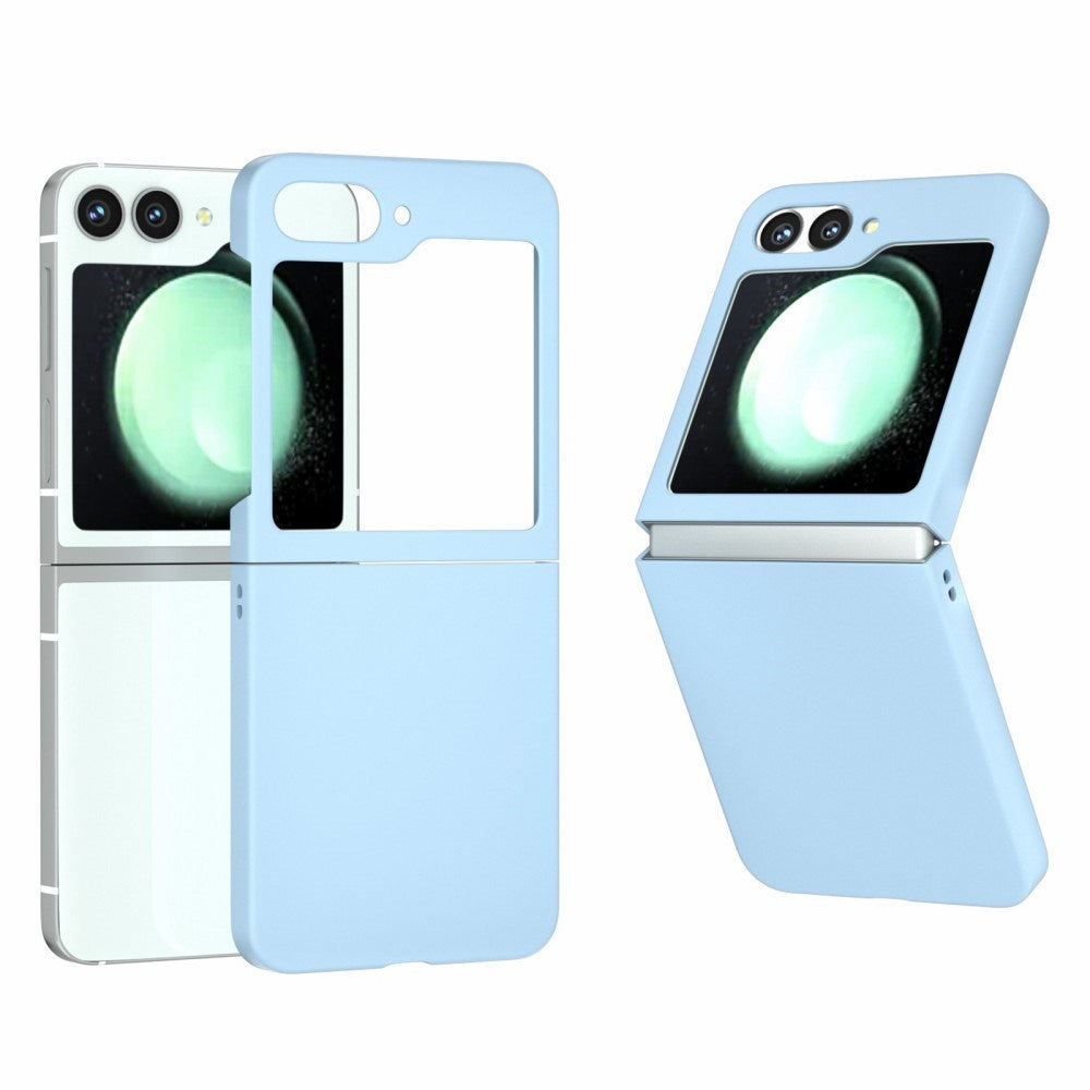 EIDERWOOD Samsung Galaxy Z Flip7 FE / Flip6 Gummibelagt Hård Plastik Cover - Lyseblå