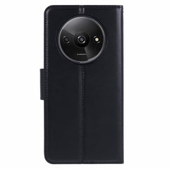 Xiaomi Redmi A3 Kunstlæder Flip Cover m. Pung & Ståfunktion - Sort