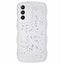 EIDERWOOD Samsung Galaxy S22+ (Plus) Fleksibelt Plastik Wavy Cover m. Glimmer - Gennemsigtig / Hvid