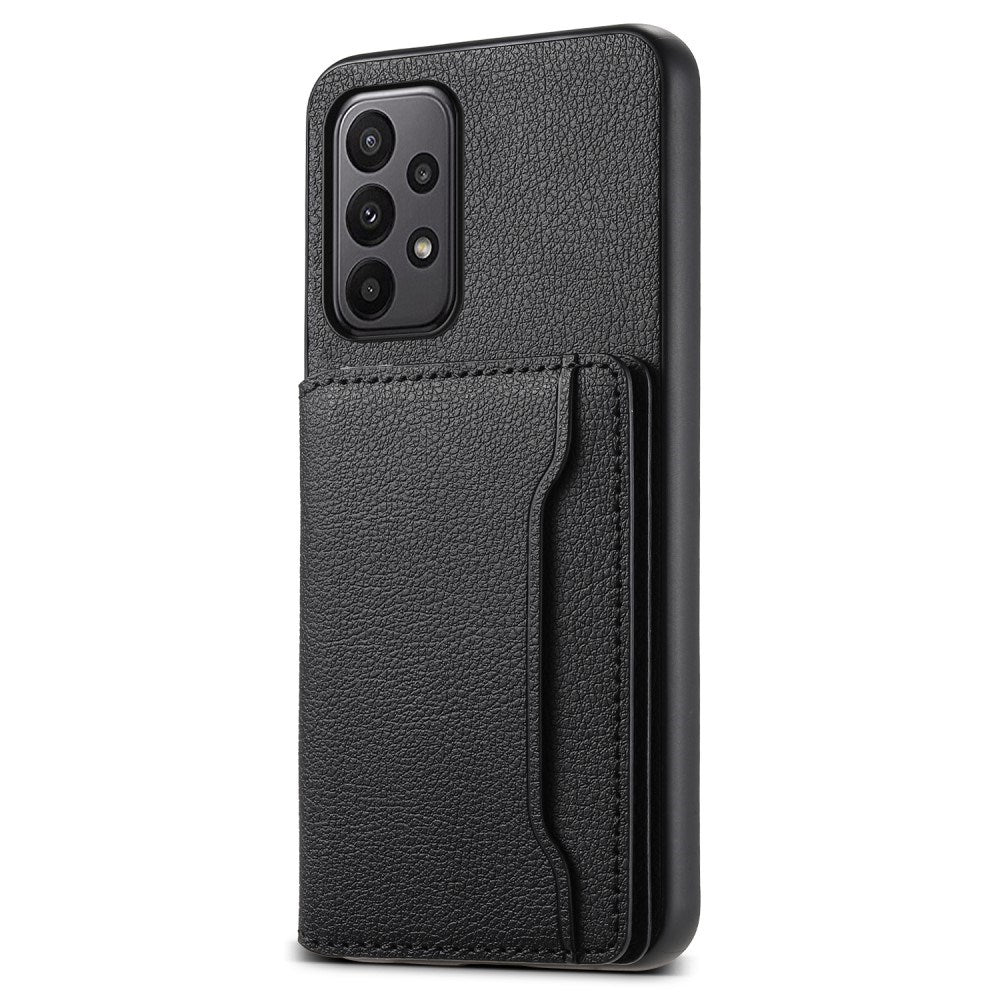 EIDERWOOD Samsung Galaxy A23 / A23 (5G) Hybrid Kunstlæder Cover m. Kortholder - Sort