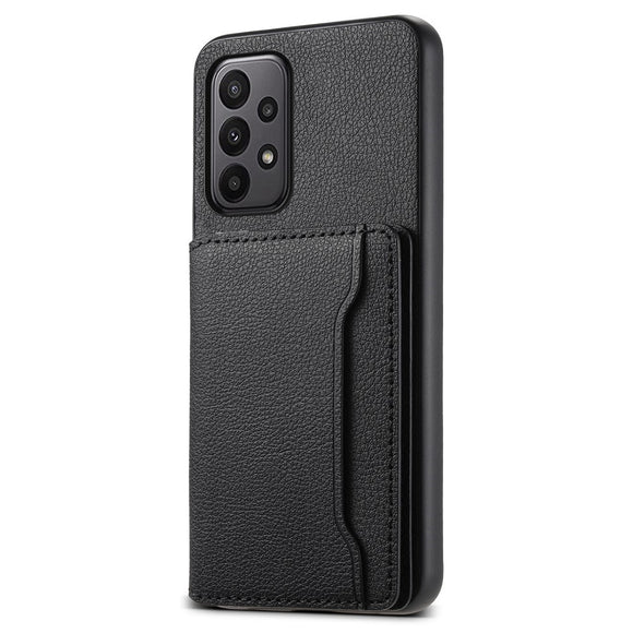 EIDERWOOD Samsung Galaxy A23 / A23 (5G) Hybrid Kunstlæder Cover m. Kortholder - Sort