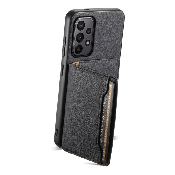 EIDERWOOD Samsung Galaxy A23 / A23 (5G) Hybrid Kunstlæder Cover m. Kortholder - Sort