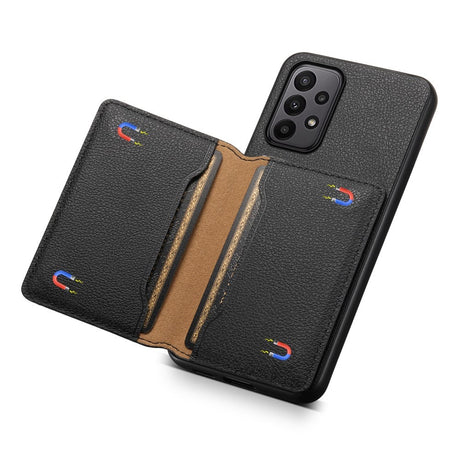 EIDERWOOD Samsung Galaxy A23 / A23 (5G) Hybrid Kunstlæder Cover m. Kortholder - Sort