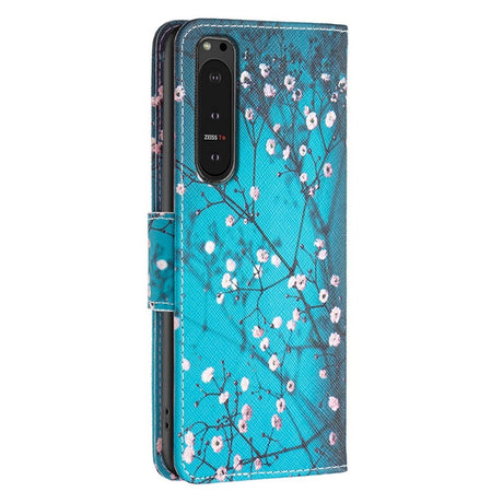 EIDERWOOD Sony Xperia 10 VI Læder Cover m. Pung & Ståfunktion - Blomstertræ