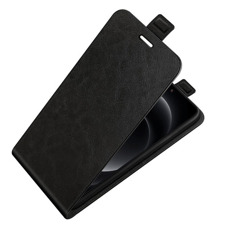 EIDERWOOD Xiaomi 14 Ultra Vertikalt Læder Cover m. Kortholder - Sort