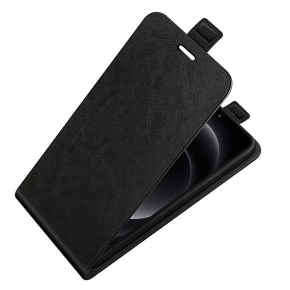 EIDERWOOD Xiaomi 14 Ultra Vertikalt Læder Cover m. Kortholder - Sort