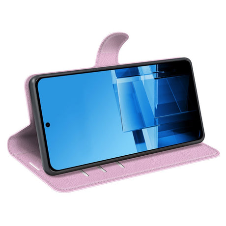 EIDERWOOD Asus Zenfone 11 Ultra Litchi Læder Flip Cover m. Pung - Pink