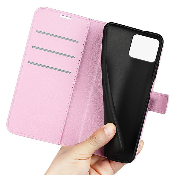 EIDERWOOD Asus Zenfone 11 Ultra Litchi Læder Flip Cover m. Pung - Pink