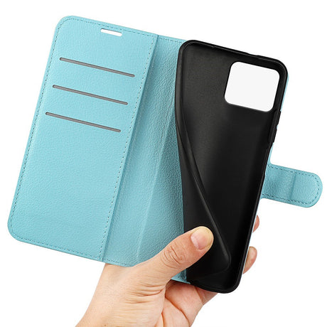 EIDERWOOD Asus Zenfone 11 Ultra Litchi Læder Flip Cover m. Pung - Blå