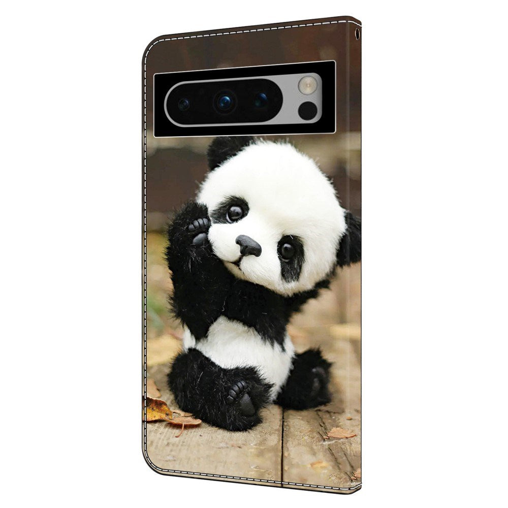 EIDERWOOD Google Pixel 9 Pro XL Læder Cover m. Pung & Ståfunktion - Panda