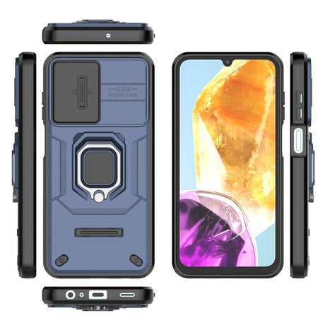 EIDERWOOD Samsung Galaxy M15 (5G) Håndværker Cover m. Magnetisk Kickstand & Cam Slider - Blå