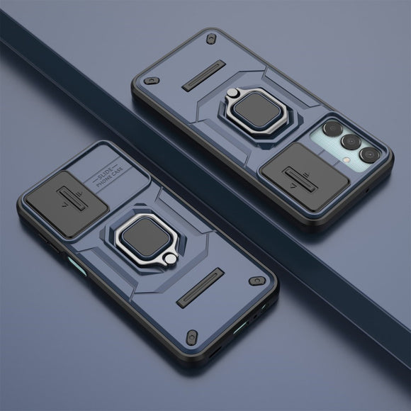 EIDERWOOD Samsung Galaxy M15 (5G) Håndværker Cover m. Magnetisk Kickstand & Cam Slider - Blå