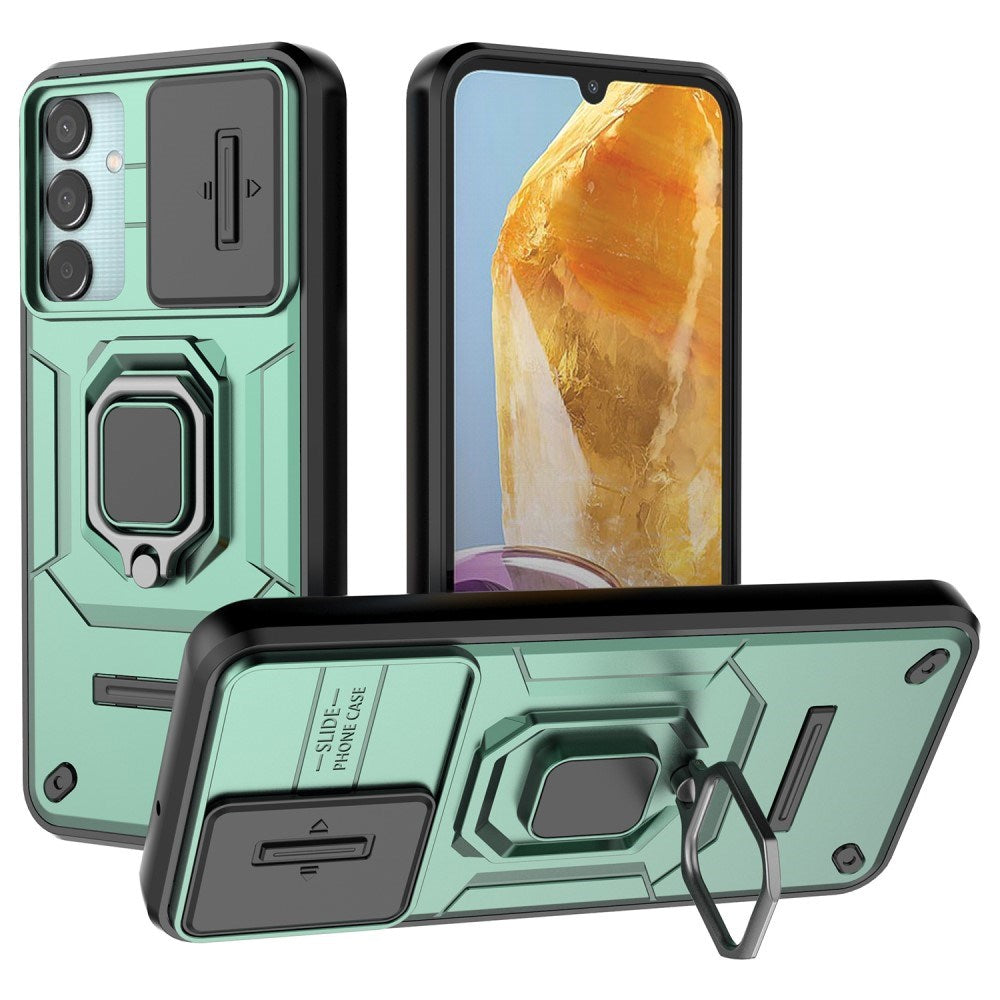 EIDERWOOD Samsung Galaxy M15 (5G) Håndværker Cover m. Magnetisk Kickstand & Cam Slider - Grøn
