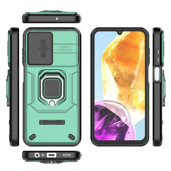 EIDERWOOD Samsung Galaxy M15 (5G) Håndværker Cover m. Magnetisk Kickstand & Cam Slider - Grøn