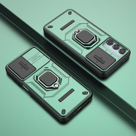 EIDERWOOD Samsung Galaxy M15 (5G) Håndværker Cover m. Magnetisk Kickstand & Cam Slider - Grøn