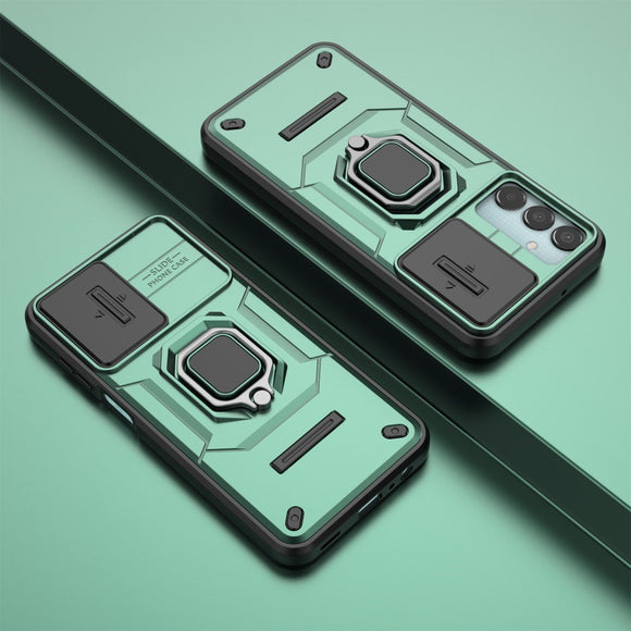 EIDERWOOD Samsung Galaxy M15 (5G) Håndværker Cover m. Magnetisk Kickstand & Cam Slider - Grøn
