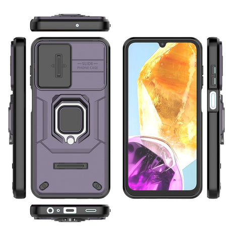 EIDERWOOD Samsung Galaxy M15 (5G) Håndværker Cover m. Magnetisk Kickstand & Cam Slider - Lilla