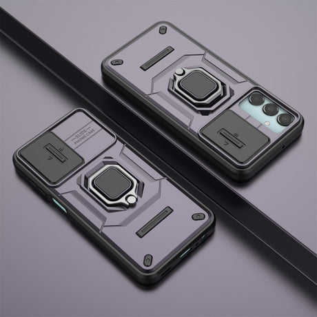 EIDERWOOD Samsung Galaxy M15 (5G) Håndværker Cover m. Magnetisk Kickstand & Cam Slider - Lilla