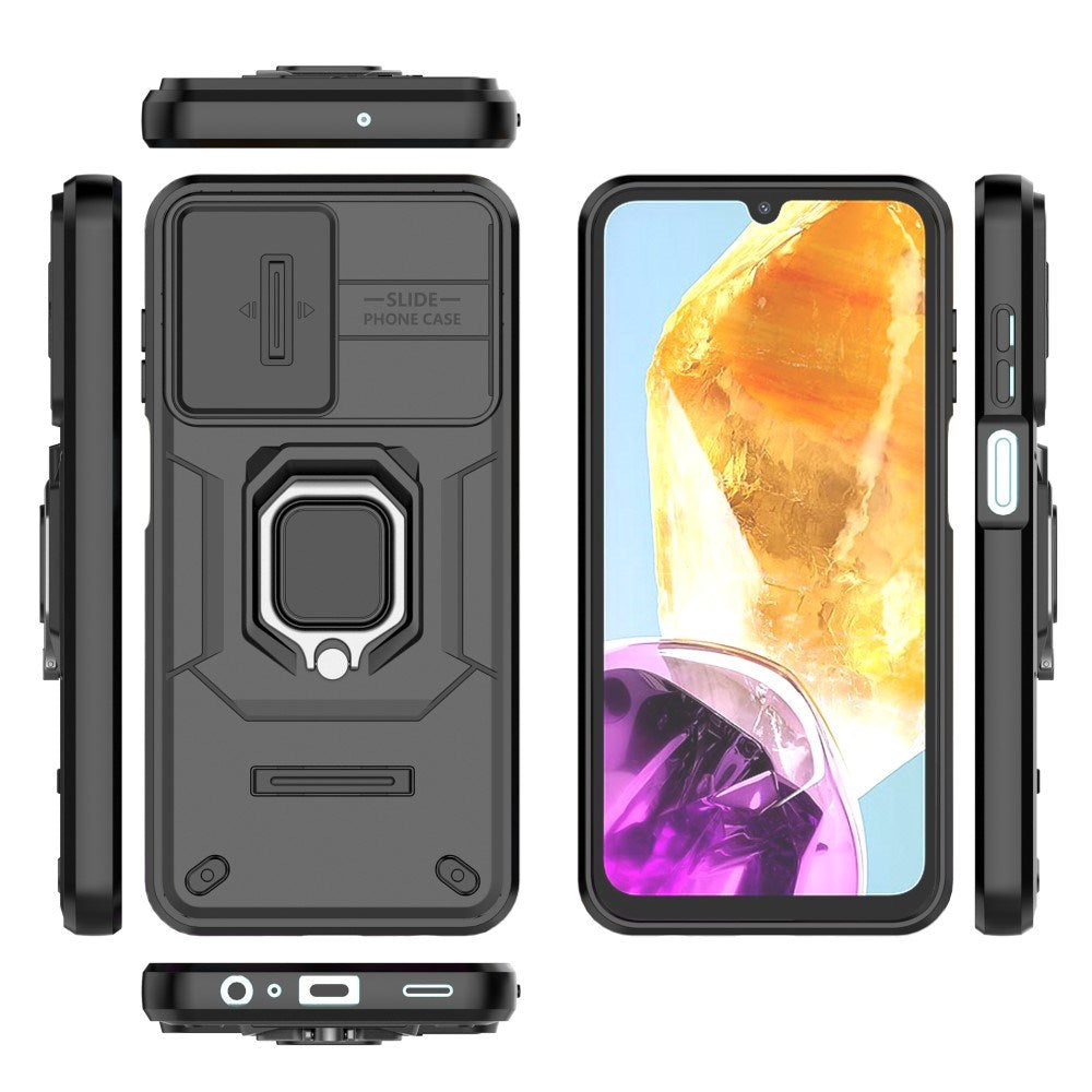EIDERWOOD Samsung Galaxy M15 (5G) Håndværker Cover m. Magnetisk Kickstand & Cam Slider - Sort