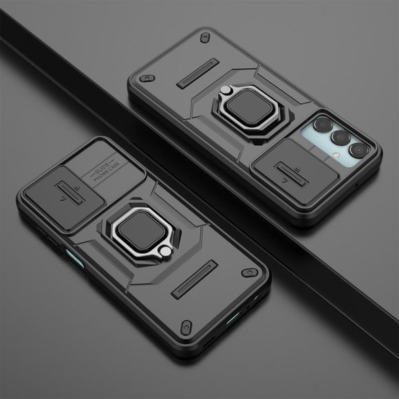 EIDERWOOD Samsung Galaxy M15 (5G) Håndværker Cover m. Magnetisk Kickstand & Cam Slider - Sort