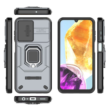 EIDERWOOD Samsung Galaxy M15 (5G) Håndværker Cover m. Magnetisk Kickstand & Cam Slider - Grå