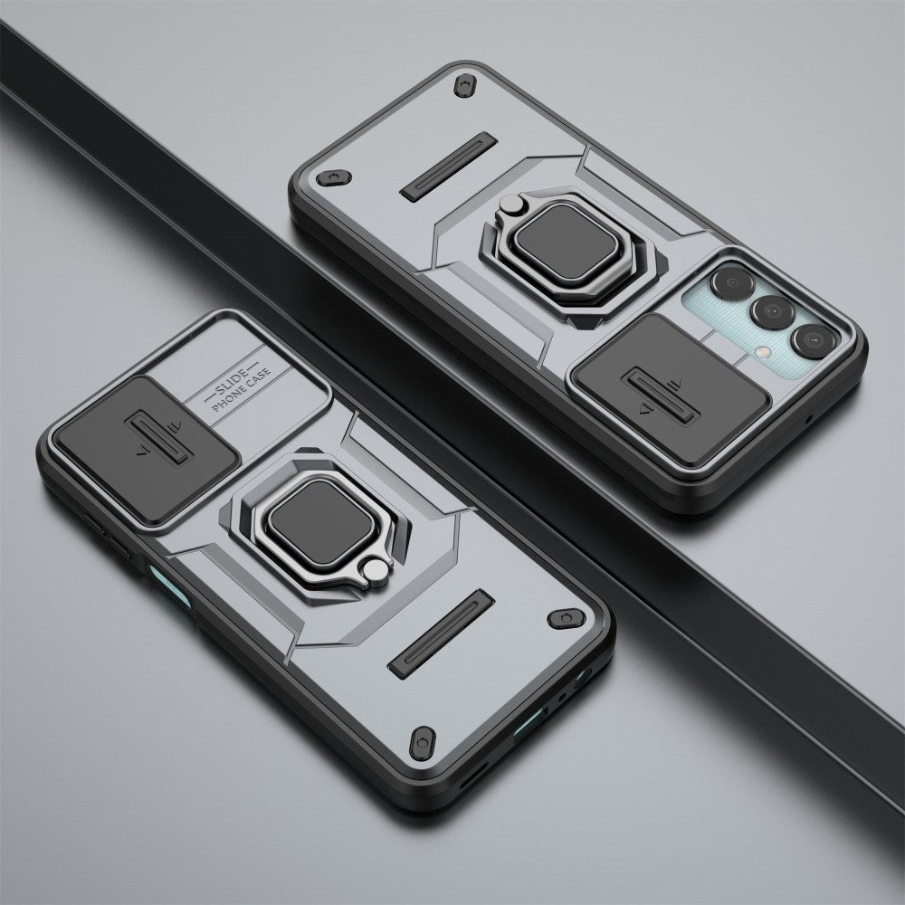 EIDERWOOD Samsung Galaxy M15 (5G) Håndværker Cover m. Magnetisk Kickstand & Cam Slider - Grå
