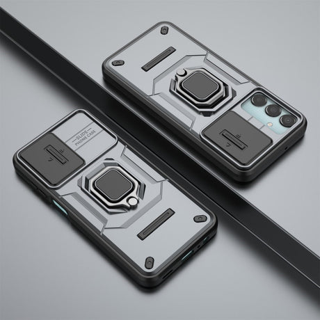 EIDERWOOD Samsung Galaxy M15 (5G) Håndværker Cover m. Magnetisk Kickstand & Cam Slider - Grå
